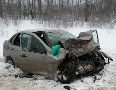 В Башкортостане при столкновении с грузовиком погибли водитель «Лады Калины» и девочка