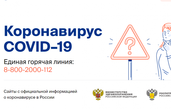 Правительство запустило сайт стопкоронавирус.рф