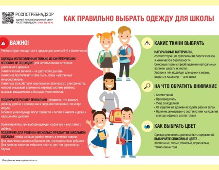 Роспотребнадзор Башкортостана дал рекомендации по выбору школьной формы