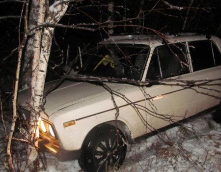 В Башкортостане 16-летний парень, уходя от погони, разбил угнанную машину