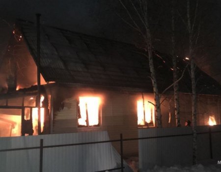 В Башкирии при пожаре в доме мужчина получил страшные ожоги