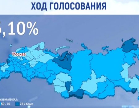 Во второй день выборов президента явка по России превышает 55%