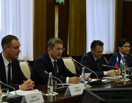 Радий Хабиров провел рабочую встречу с Послом Швейцарии в России Ивом Россье