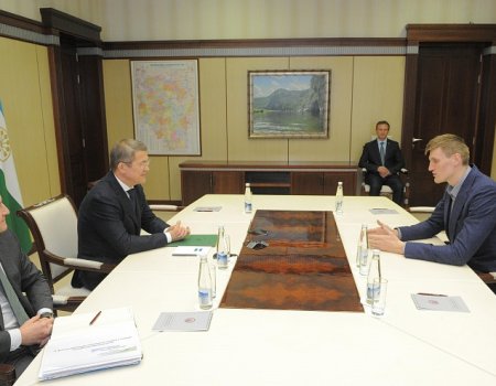 Радий Хабиров встретился с президентом Российской федерации баскетбола Андреем Кириленко