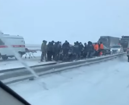 Вторая за день массовая авария произошла на трассе М-5 в Башкортостане