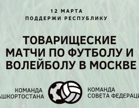 Депутаты и министры Башкортостана сыграют в футбол и волейбол с командой Совета Федерации