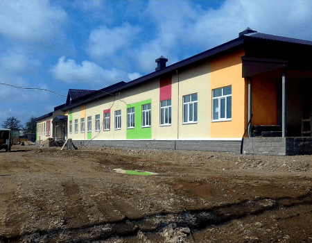 В Башкортостане в дальней деревне Аймембетово достраивают новую школу