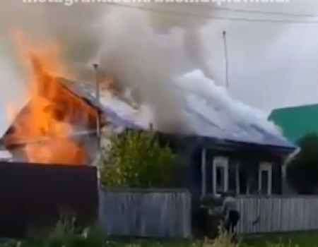 В Башкортостане в страшном пожаре погиб мужчина