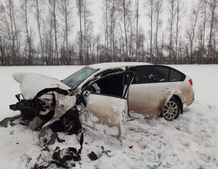 В Башкортостане столкнулись два «Chevrolet» и «Volkswagen», погибла водитель