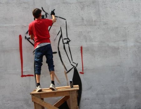 В Уфе стартовал ежегодный конкурс граффити, посвященный Великой Победе
