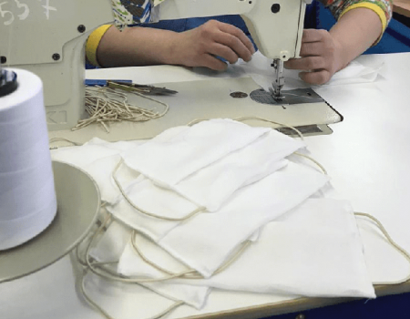 Суточное производство защитных масок в Башкортостане достигло 43 тысяч