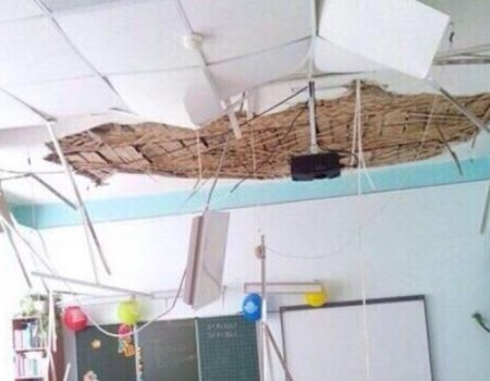 В одной из школ Башкортостана обрушился потолок