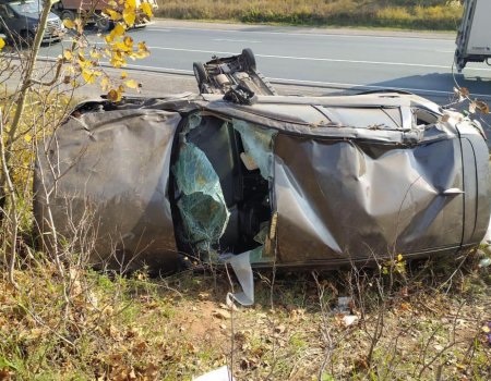 В Башкортостане при столкновении опрокинулись Renault Duster и Мazda: пострадали две женщины