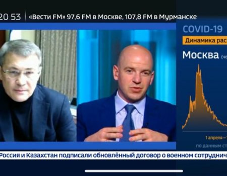 Радий Хабиров рассказал на федеральном канале о мерах против эпидемии в Башкортостане