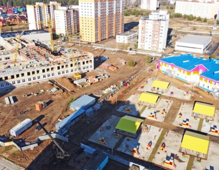 В новом микрорайоне Нефтекамска строится школа, детсад и дорога