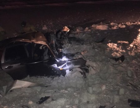 В Башкортостане в столкновении с грузовиком погибли водитель и пассажир «Лада Гранты»