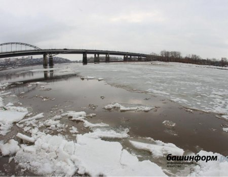 На реках Башкортостана начался процесс разрушения ледяного покрова