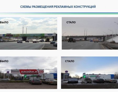 В Башкортостане за год демонтировали 450 незаконных рекламных конструкций