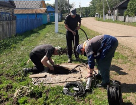 В деревне Тактагулово Бакалинского района восстановили водоснабжение