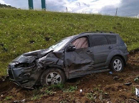 В Башкортостане семья с детьми попала в аварию