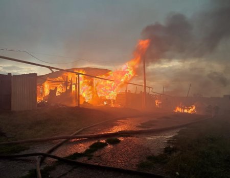 В Бирске из-за удара молнии сгорели два дома и дворовые постройки