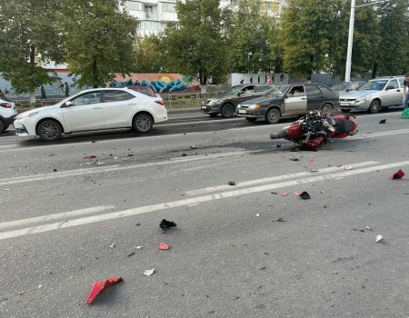 В центре Уфы погиб мотоциклист