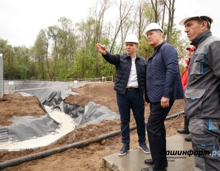 Радий Хабиров осмотрел строительство водовода во «вторую Уфу» в Забелье