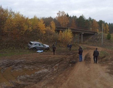 В Башкортостане легковой автомобиль слетел с недействующего моста, водитель погиб