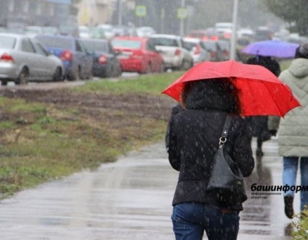 В Башкортостане ожидается ненастная погода: снег с дождем, сильный ветер и гололедица