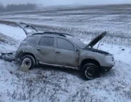 В Башкортостане во встречной аварии пострадал водитель Skoda Yеti