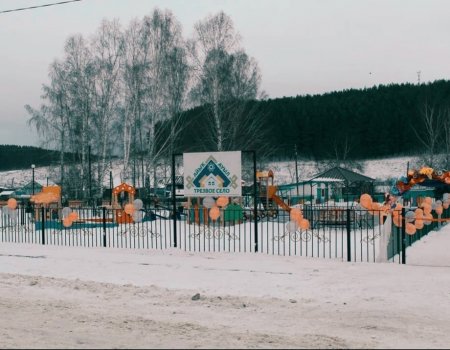 В Татышлинском районе благодаря конкурсу «Трезвое село» открыли детскую площадку