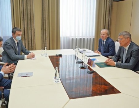 Радий Хабиров встретился с главой Комитета Госдумы по охране здоровья Дмитрием Хубезовым