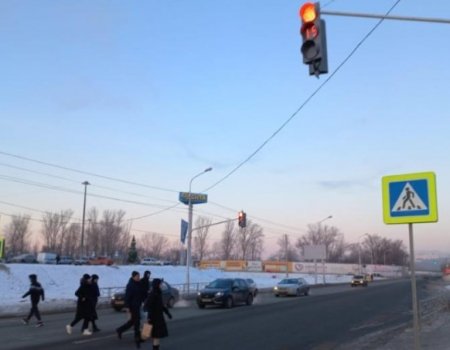 В Уфе рядом с гипермаркетом «Лента» на улице Пугачева установили вызывной светофор