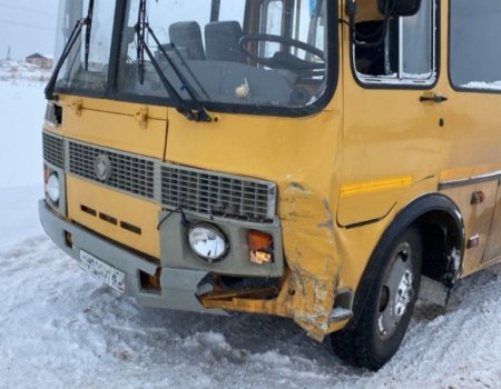 В Башкортостане школьный автобус попал в ДТП
