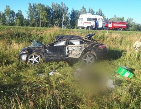 В Башкортостане опрокинулась Toyota Camry: один мужчина погиб, двое госпитализированы
