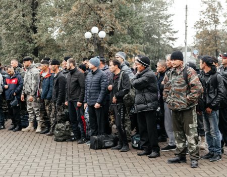 В Аургазинском районе Башкортостана проводили 97 мобилизованных