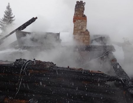 В Башкирии сгорел дом сторожа садового товарищества, хозяин погиб