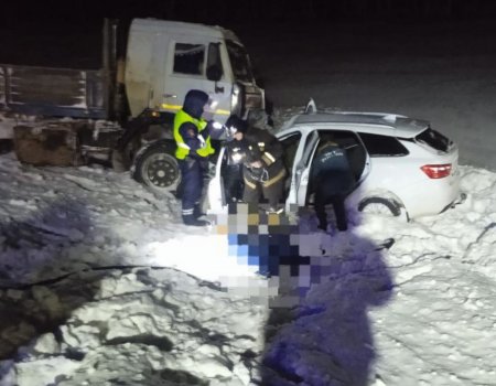 В Башкортостане в столкновении с грузовиком погиб водитель легкового автомобиля