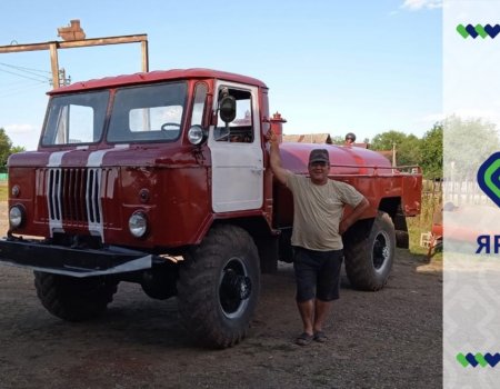 Ильдар Хадыев из Мечетлинского района Башкирии отремонтировал для села пожарную машину