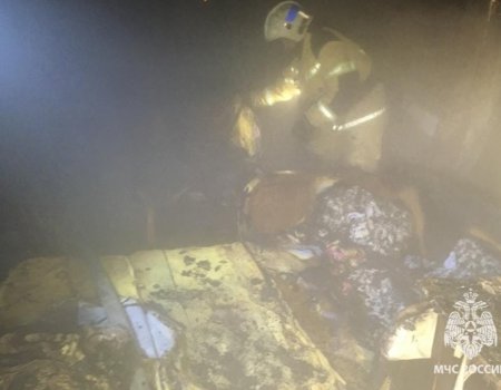 В Башкортостане при пожаре в бревенчатом доме погибли двое мужчин