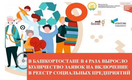 В Башкортостане в 4 раза выросло количество заявок на включение в реестр социальных предприятий