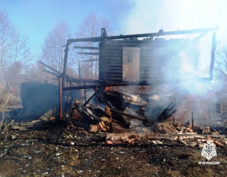 Сгорели два садовых дома и три бани в Уфимском районе Башкирии
