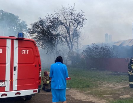 В МВД Башкортостана назвали причину крупного пожара в Иглино