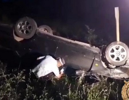 В Башкортостане «Ауди А6» опрокинулась в кювет: пассажирка погибла