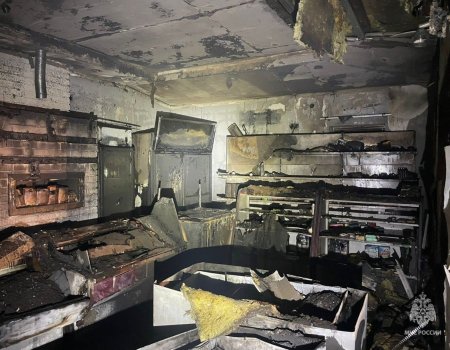 Сегодня ночью в одном из магазинов Башкирии произошел пожар