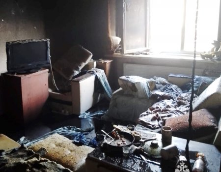 В Ишимбае из-за пожара в квартире эвакуировали жильцов дома