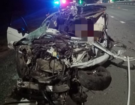 В Башкортостане в жутком ДТП с грузовиком погиб водитель BMW