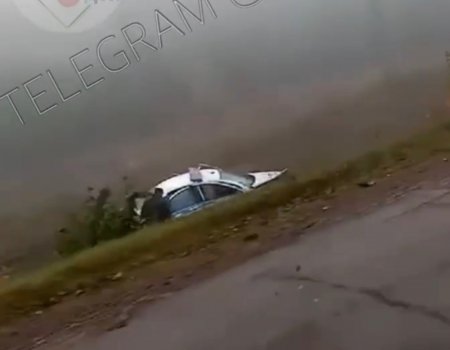 На трассе в Башкортостане лоб в лоб столкнулись патрульный автомобиль и «Лада Калина»