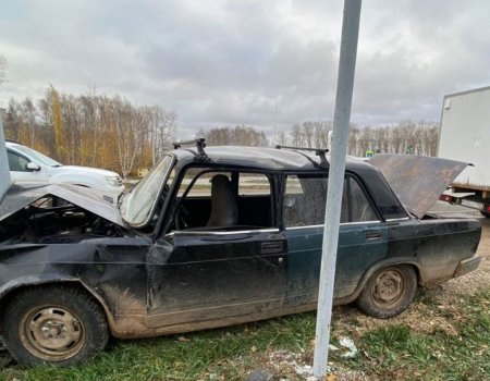 В Башкортостане ранее судимый 17-летний парень во время «покатушек» с другом разбил чужую машину