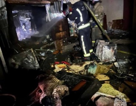 В Башкортостане пожарные нашли в вагончике фрагменты тела сгоревшего мужчины